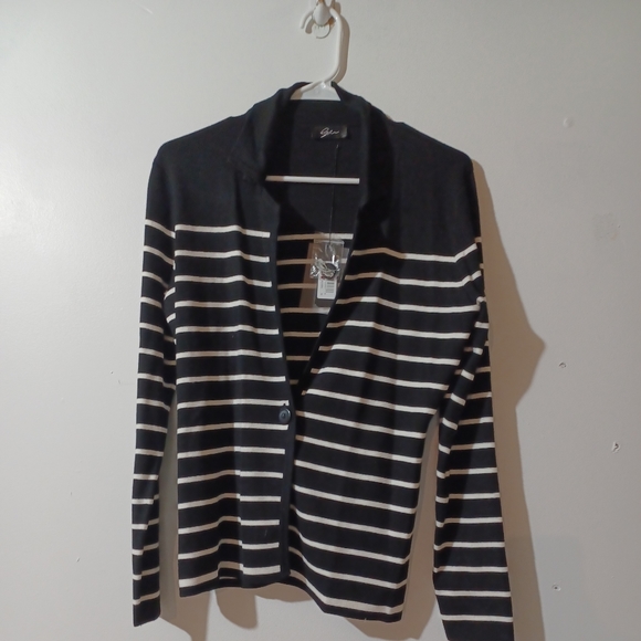 Lyn Womens Sweater Medium Black And White New With Tag - Picture 1 of 8